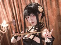 [COSPLAY] 水淼aqua – 黑礼服