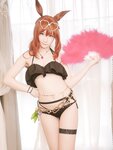 [Cosplay][my suite] Atsuki あつき - Muchimuchi Hu Tao and Swimsuit Maruzen-san むちむち胡桃と水着マルゼンさん