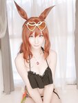 [Cosplay][my suite] Atsuki あつき - Muchimuchi Hu Tao and Swimsuit Maruzen-san むちむち胡桃と水着マルゼンさん