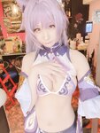 [Cosplay][my suite] Atsuki あつき - Keqing 刻晴 (Genshin Impact)