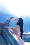 [Cosplay] 就是阿朱啊 天台屋顶 性感酥乳窈窕身材