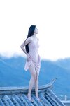 [Cosplay] 就是阿朱啊 天台屋顶 性感酥乳窈窕身材