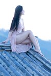 [Cosplay] 就是阿朱啊 天台屋顶 性感酥乳窈窕身材