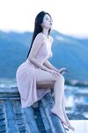[Cosplay] 就是阿朱啊 天台屋顶 性感酥乳窈窕身材