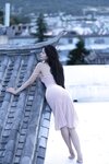 [Cosplay] 就是阿朱啊 天台屋顶 性感酥乳窈窕身材