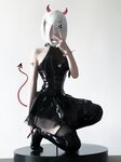 [Cosplay] Youmeko 幼愛 - Garter Demon 吊带袜恶魔