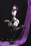 [Cosplay] Youmeko 幼愛 - Purple tassel cheongsam 紫流苏旗袍