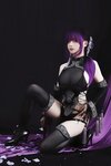 [Cosplay] Youmeko 幼愛 - Purple tassel cheongsam 紫流苏旗袍