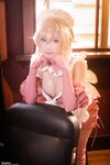 [Cosplay] Sameki - Pink Leather Maid ピンクレザーメイド