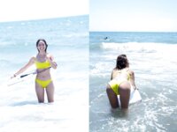 FLASHデジタル写真集 白波瀬海来 最高潮ビキニ