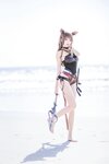 [Cosplay] Cherry Neko 桜桃喵 - Arknights X Tenka Swimsuit version 明日方舟・アークナイツ X 天火 水着ver
