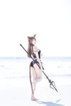 [Cosplay] Cherry Neko 桜桃喵 - Arknights X Tenka Swimsuit version 明日方舟・アークナイツ X 天火 水着ver