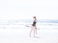 [Cosplay] Cherry Neko 桜桃喵 - Arknights X Tenka Swimsuit version 明日方舟・アークナイツ X 天火 水着ver