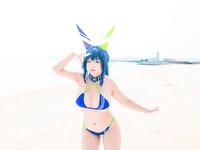 [Cosplay] 洛璃LoLiSAMA 热恋的盛夏 花园泳装