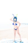 [Cosplay] 洛璃LoLiSAMA 热恋的盛夏 花园泳装
