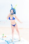 [Cosplay] 洛璃LoLiSAMA 热恋的盛夏 花园泳装