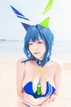[Cosplay] 洛璃LoLiSAMA 热恋的盛夏 花园泳装