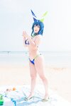 [Cosplay] 洛璃LoLiSAMA 热恋的盛夏 花园泳装