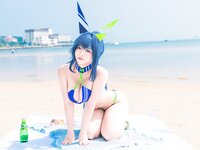 [Cosplay] 洛璃LoLiSAMA 热恋的盛夏 花园泳装