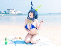 [Cosplay] 洛璃LoLiSAMA 热恋的盛夏 花园泳装