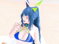 [Cosplay] 洛璃LoLiSAMA 热恋的盛夏 花园泳装