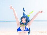 [Cosplay] 洛璃LoLiSAMA 热恋的盛夏 花园泳装