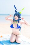 [Cosplay] 洛璃LoLiSAMA 热恋的盛夏 花园泳装