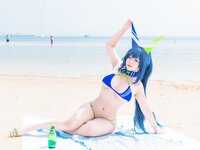 [Cosplay] 洛璃LoLiSAMA 热恋的盛夏 花园泳装