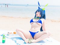 [Cosplay] 洛璃LoLiSAMA 热恋的盛夏 花园泳装