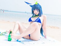 [Cosplay] 洛璃LoLiSAMA 热恋的盛夏 花园泳装