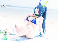 [Cosplay] 洛璃LoLiSAMA 热恋的盛夏 花园泳装