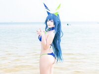 [Cosplay] 洛璃LoLiSAMA 热恋的盛夏 花园泳装