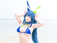 [Cosplay] 洛璃LoLiSAMA 热恋的盛夏 花园泳装
