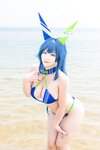 [Cosplay] 洛璃LoLiSAMA 热恋的盛夏 花园泳装