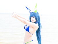 [Cosplay] 洛璃LoLiSAMA 热恋的盛夏 花园泳装
