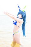 [Cosplay] 洛璃LoLiSAMA 热恋的盛夏 花园泳装