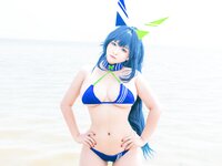 [Cosplay] 洛璃LoLiSAMA 热恋的盛夏 花园泳装