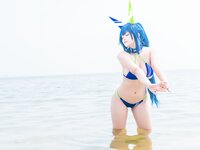 [Cosplay] 洛璃LoLiSAMA 热恋的盛夏 花园泳装