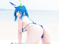 [Cosplay] 洛璃LoLiSAMA 热恋的盛夏 花园泳装
