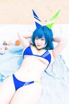 [Cosplay] 洛璃LoLiSAMA 热恋的盛夏 花园泳装