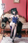 [Cosplay] Meroko 魅瞳 - Cheshire Cheongsam 柴郡旗袍