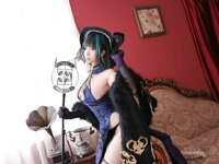 [Cosplay] Meroko 魅瞳 - Cheshire Cheongsam 柴郡旗袍