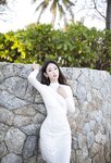 [Cosplay] 唐安琪 性感白裙激凸