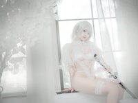 [Cosplay] 樱梨梨 2B白花嫁