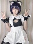 [Cosplay] TiTi 钛合金 - Maid Selfies 女仆自拍