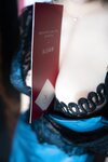 [Cosplay] 李若汐 蓝色情趣内衣