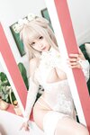 [Cosplay] Chun Momo 蠢沫沫 - White Cheongsam  True Love Edition 沫沫真爱版 歪萌白旗袍