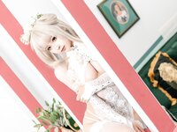 [Cosplay] Chun Momo 蠢沫沫 - White Cheongsam  True Love Edition 沫沫真爱版 歪萌白旗袍
