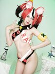 [Cosplay] ZinieQ - Hakos Baelz Pole Dancing