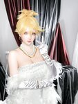 [Cosplay] 星之迟迟 吊带袜天使 潘迪礼服
